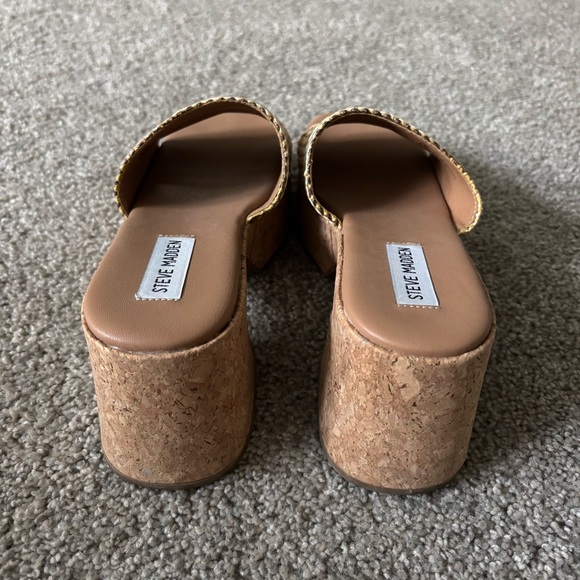 Steve Madden Colorful Woven Platform Slides - Picture 3 of 7